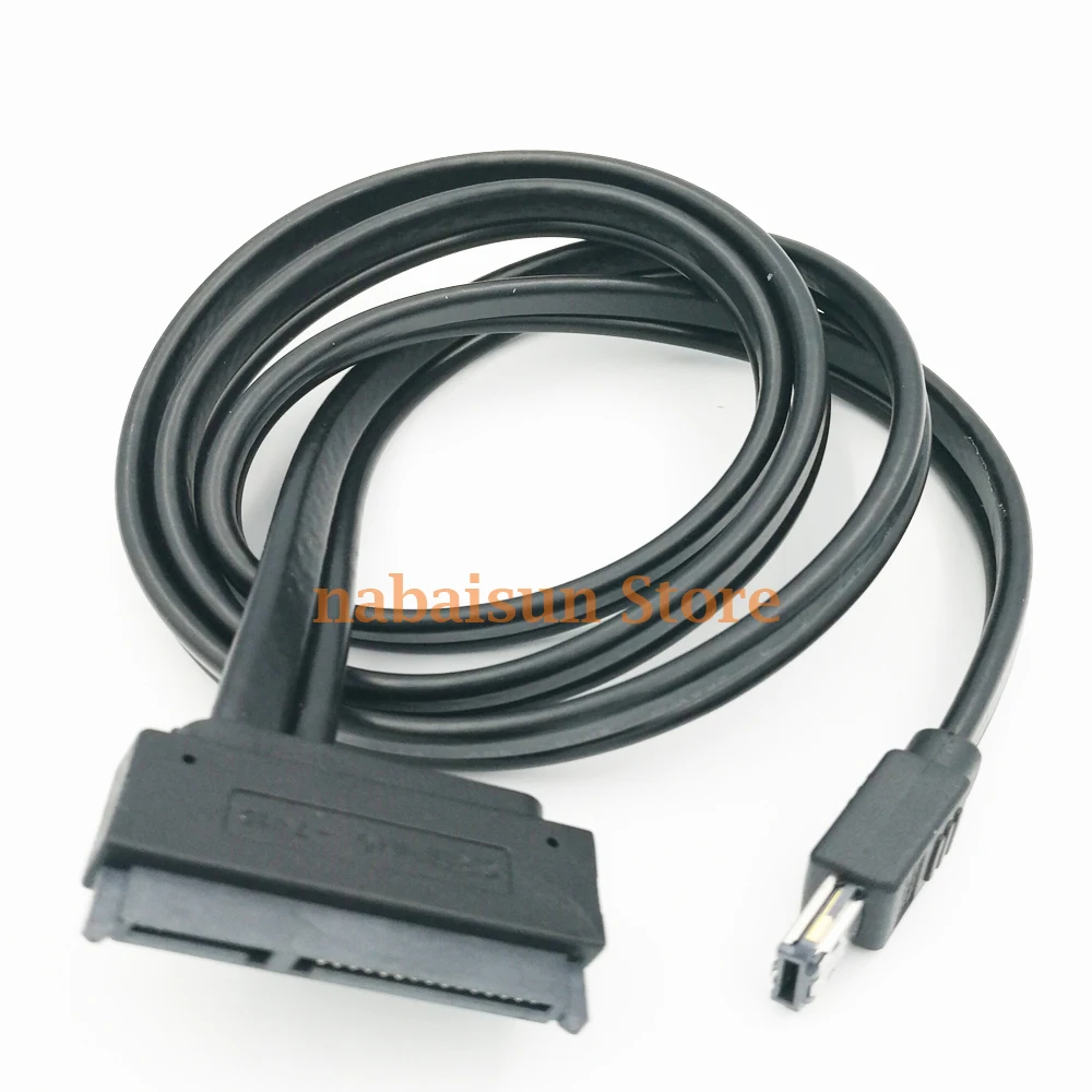 כוח כפול eSATA USB 12V 5V משולבת כדי 22Pin SATA-USB דיסק קשיח, כבל esata כדי sata 50 ס 