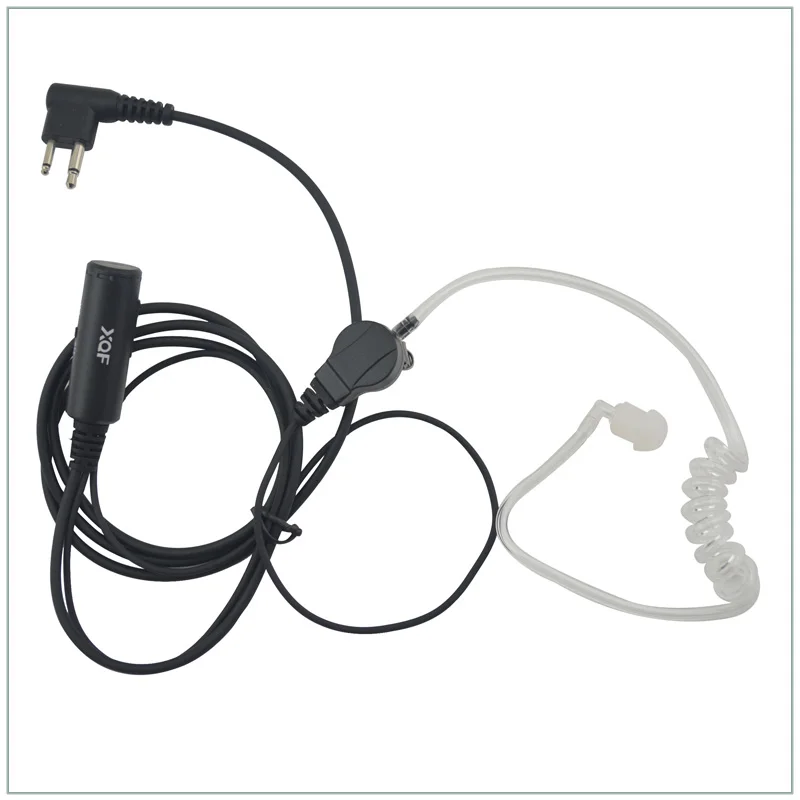 מ ' תקע מיקרופון אויר צינור אוזניה אוזניות עם דיבור / שידור עבור Motorola CP200 CT450 P040 GP68,Hytera TC-500,TC-700,Puxing PX-508,Kirisun S780