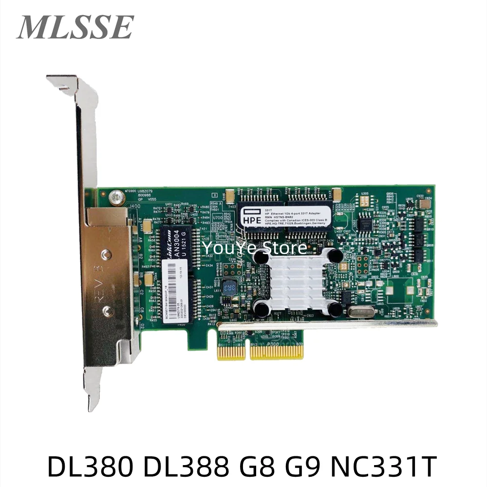 מקורי HP DL380 DL388 G8 G9 NC331T Ethernet ארבע-port Gigabit כרטיס רשת מתאם 647594-B21 649871-001 647592-001
