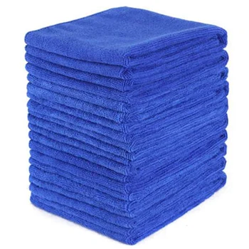 20Pcs ספיגה מיקרופייבר מגבת טיפול ברכב מטבח ביתי כביסה לשטוף בד כחול