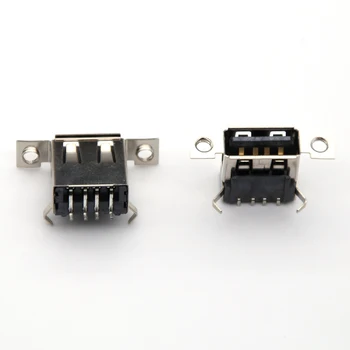 30pcs 4Pins Micro USB מחבר זנב שקע הטעינה עם בורג חורים מיקרו USB 2.0 4-pin USB מיקרו, ג ' ק