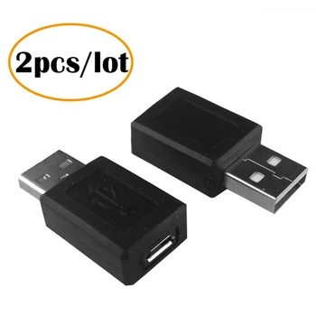 USB ל-מיקרו USB מתאם ממיר USB 2.0 זכר מיקרו USB נקבה מתאם ממיר מחבר 2PCS/חבילה