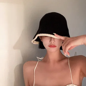 נשים סרוגים קיץ לנשימה היפ הופ כובע הדייגים כובע דלי כובע נסיעות