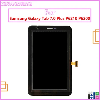 עבור Samsung Galaxy Tab 7.0 פלוס P6210 P6200 LCD החיצון מסך מגע קדמי זכוכית תצוגת לוח מגע מחליף דיגיטלית